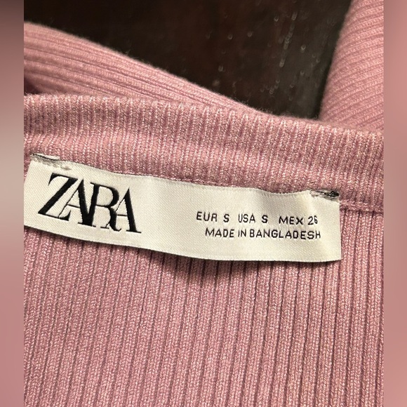 Zara pink cropped sweater size S - Picture 6 of 6